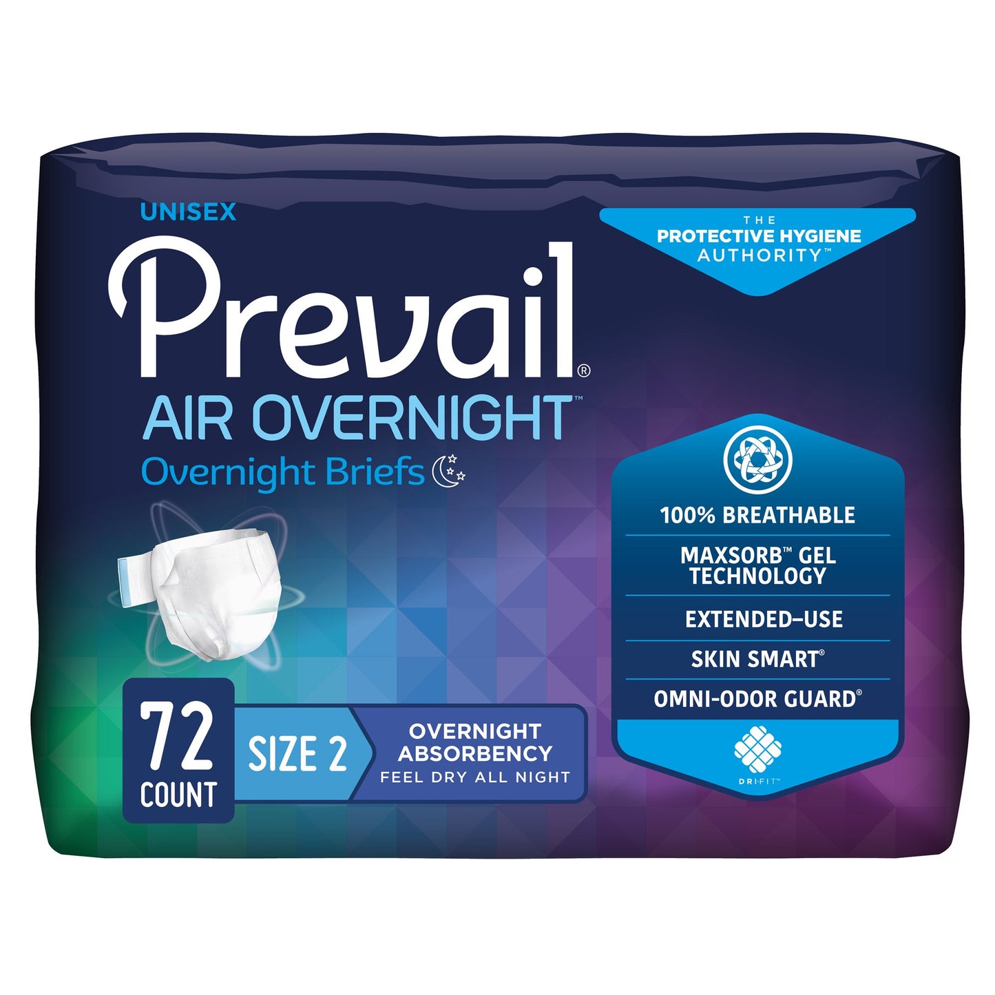 Prevail Air Overnight Brief, Overnight Absorbency