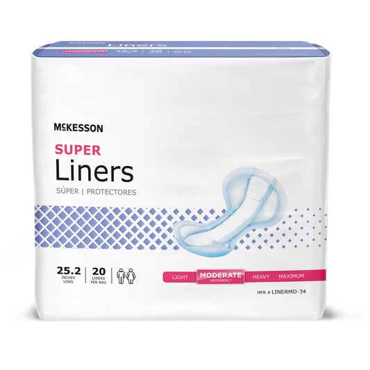 McKesson Liners, Super Absorbency