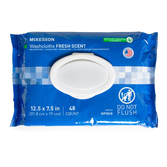 McKesson Personal Wipes, Staydry 48 count