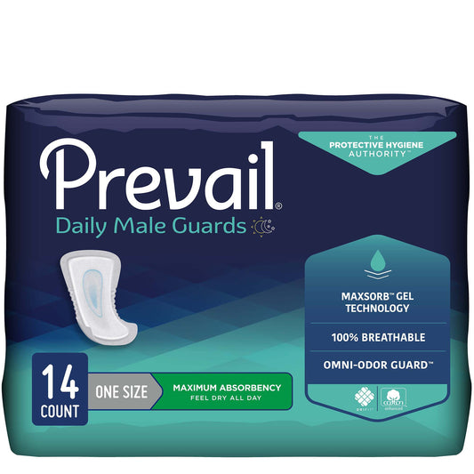 Prevail Male Guards, Maximum Absorbency