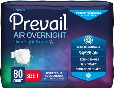 Prevail Air Overnight Brief, Overnight Absorbency