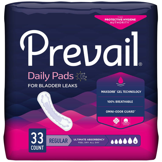 Prevail Bladder Control Pads for Women, Ultimate Absorbency