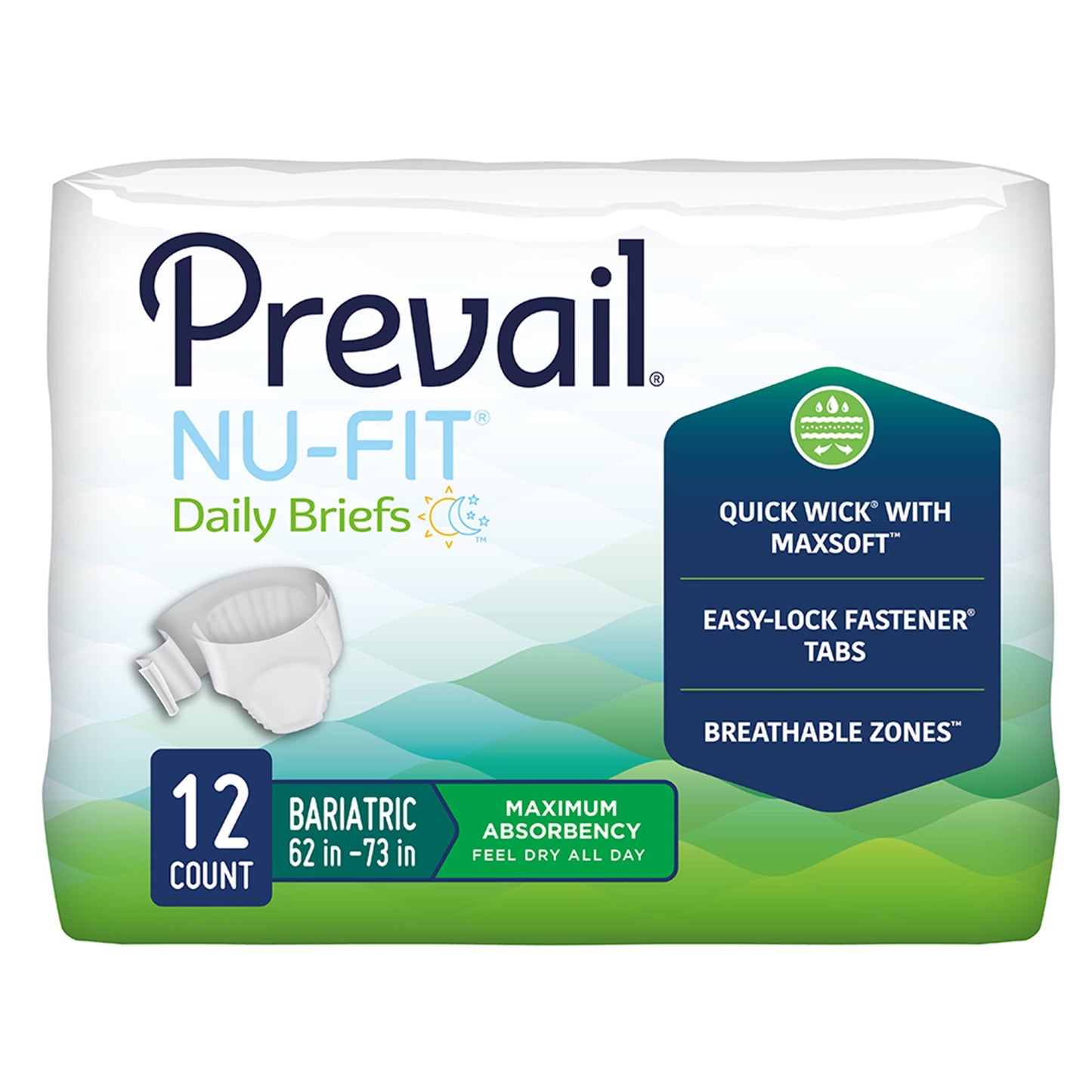 Prevail Brief NU-FIT, Maximum Absorbency