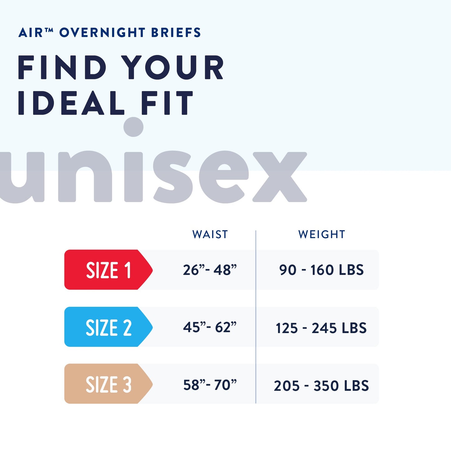 Prevail Air Overnight Brief, Overnight Absorbency